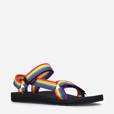 Teva Original Universal Rainbow Pride Women's Hiking Sandals South Africa - WLG647839